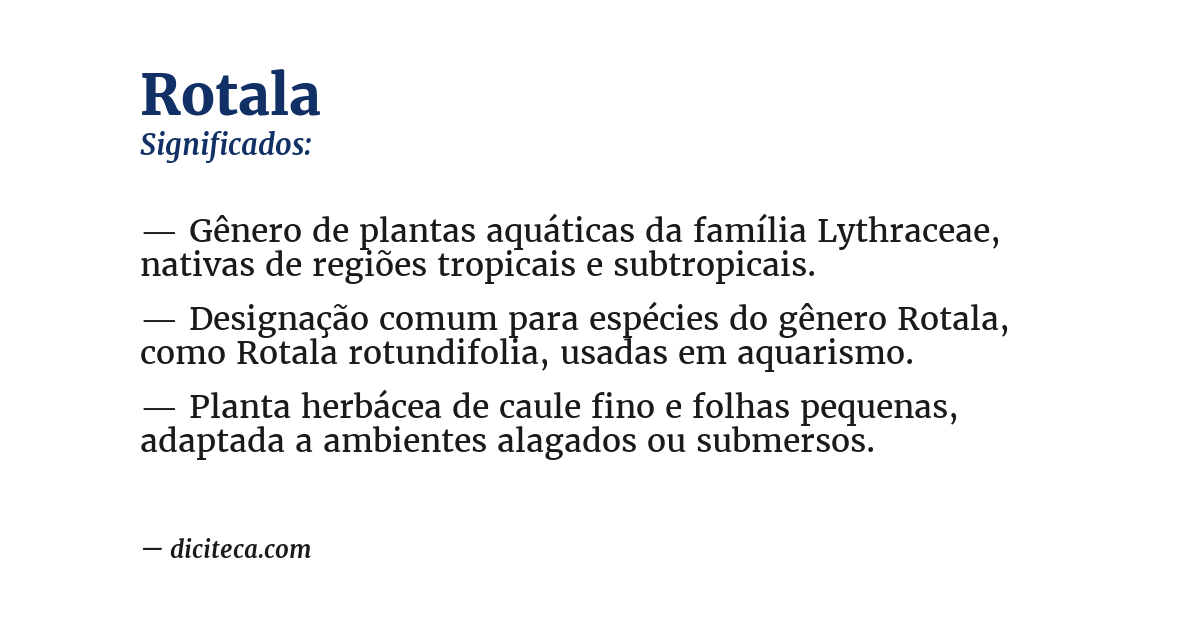 Significado de rotala