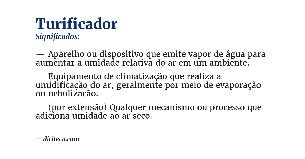 Significado de turificador