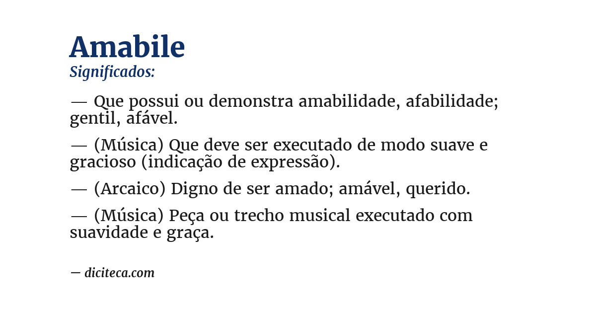 Significado de amabile