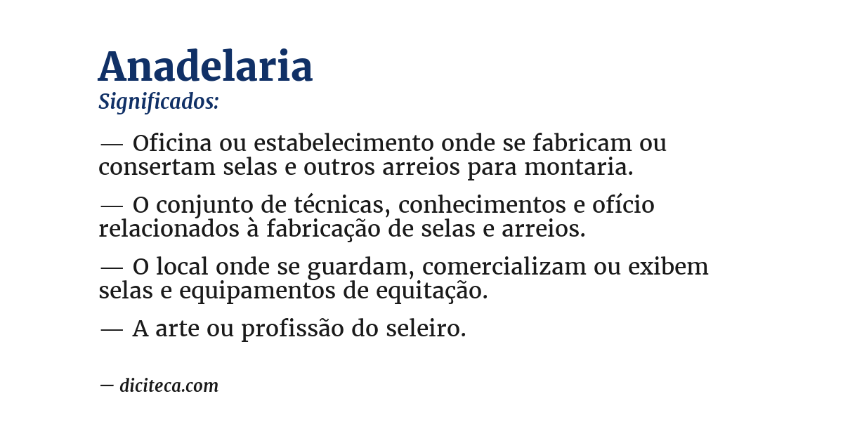 Significado de anadelaria