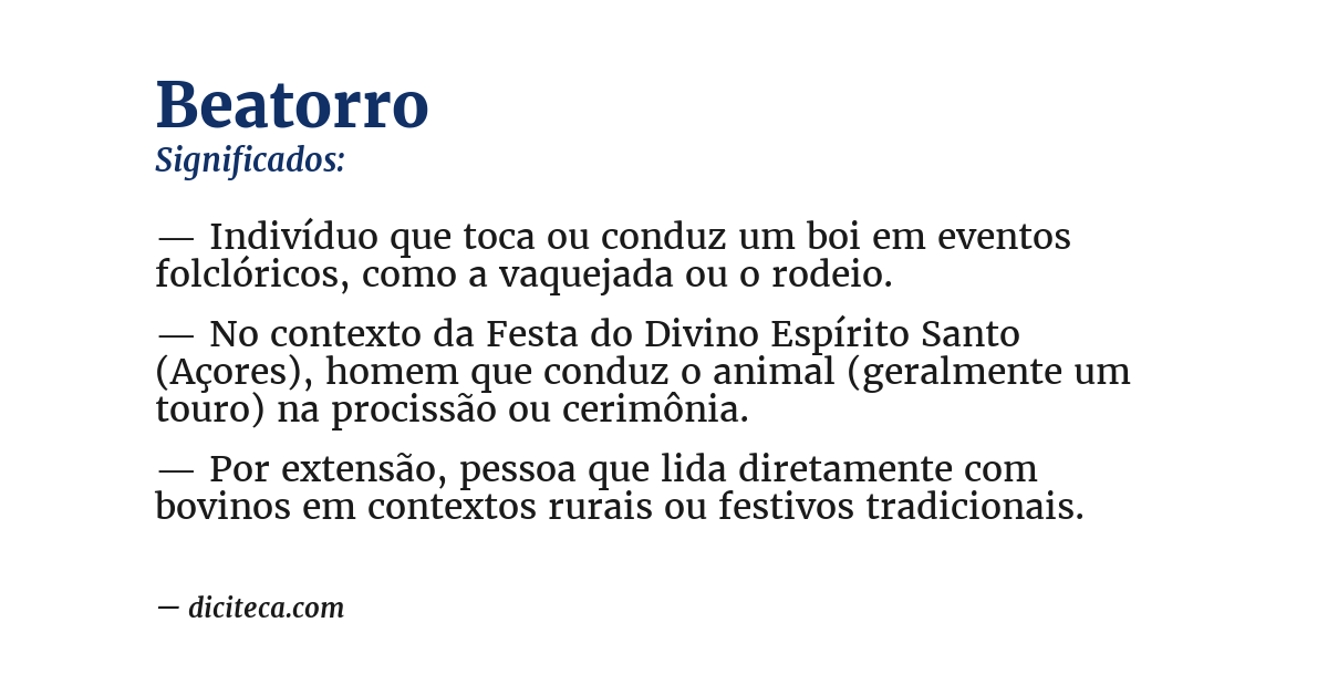Significado de beatorro
