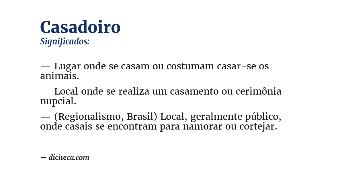 Significado de casadoiro