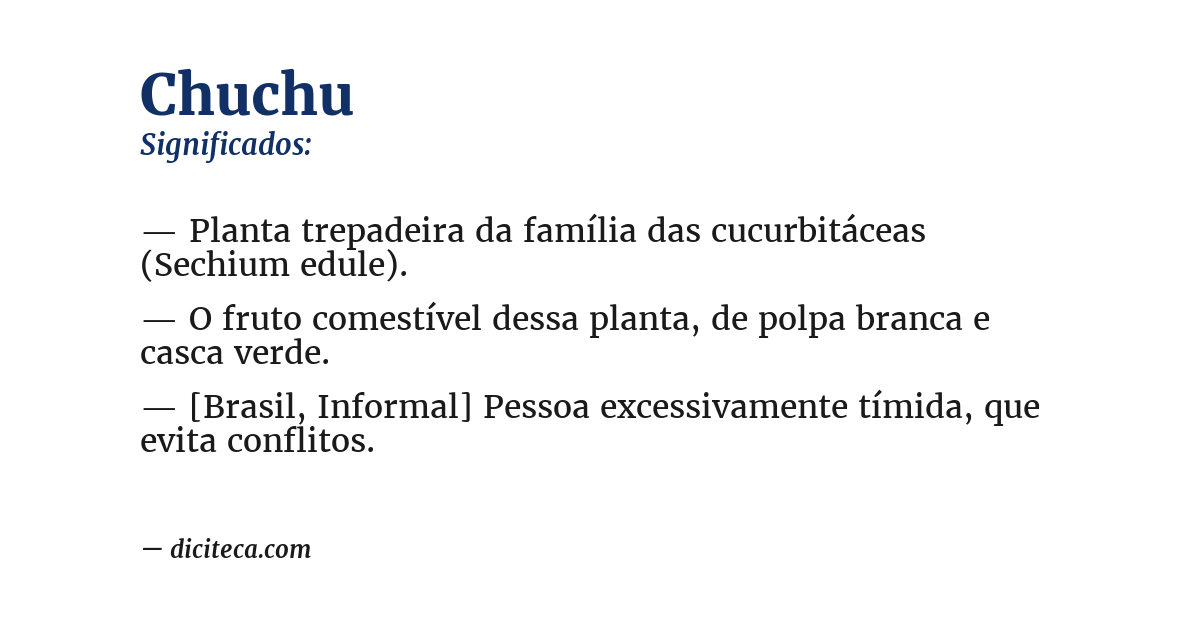 Significado de chuchu