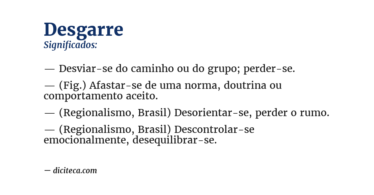 Significado de desgarre