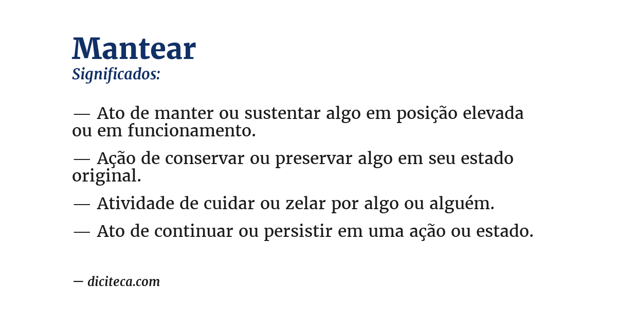 Significado de mantear