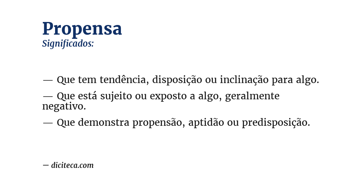 Significado de propensa