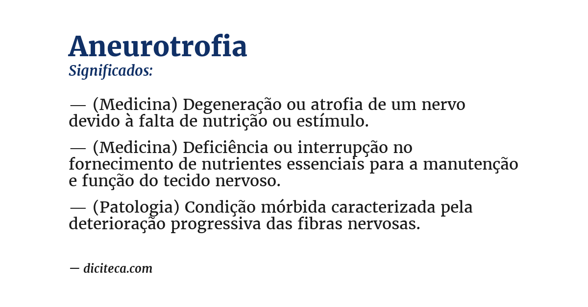 Significado de aneurotrofia