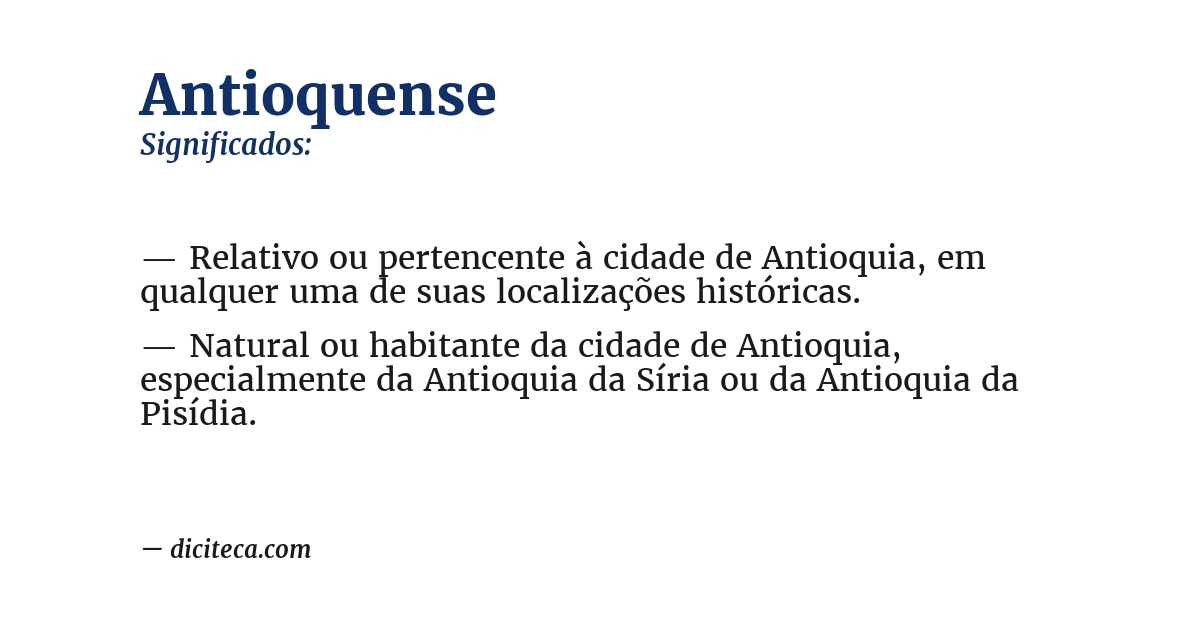 Significado de antioquense