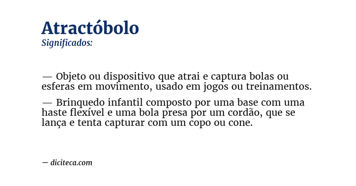 Significado de atractóbolo