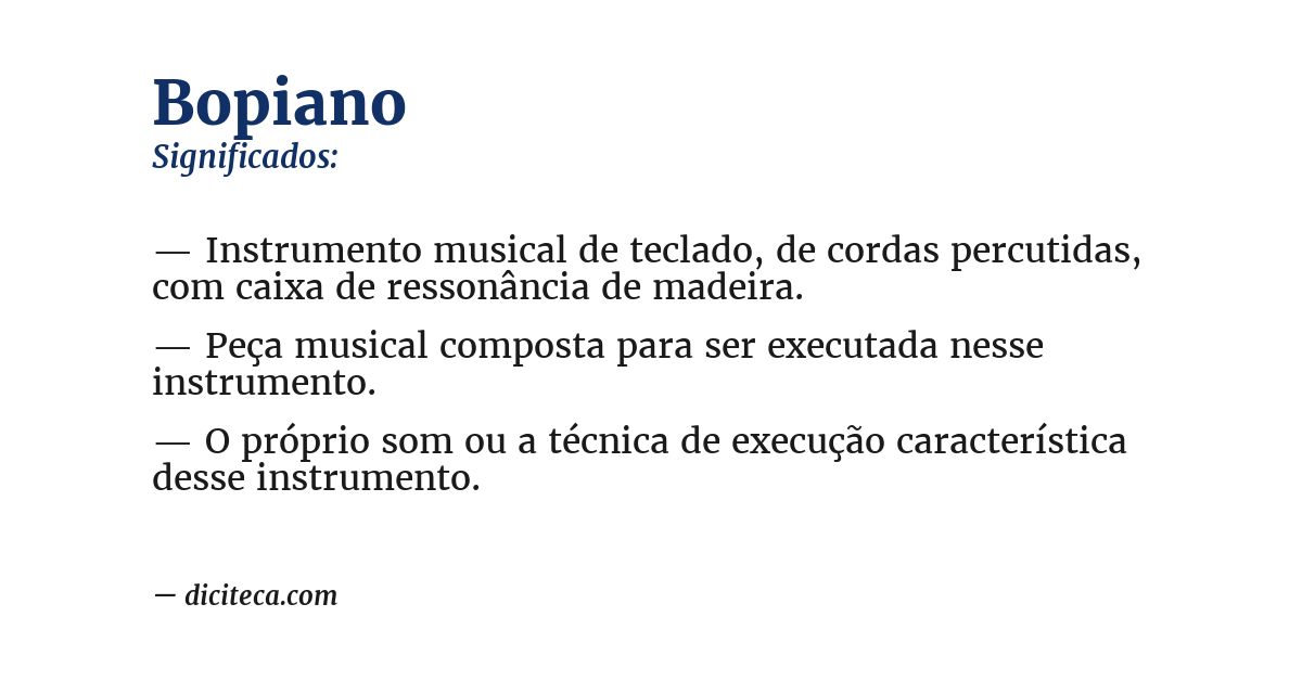 Significado de bopiano