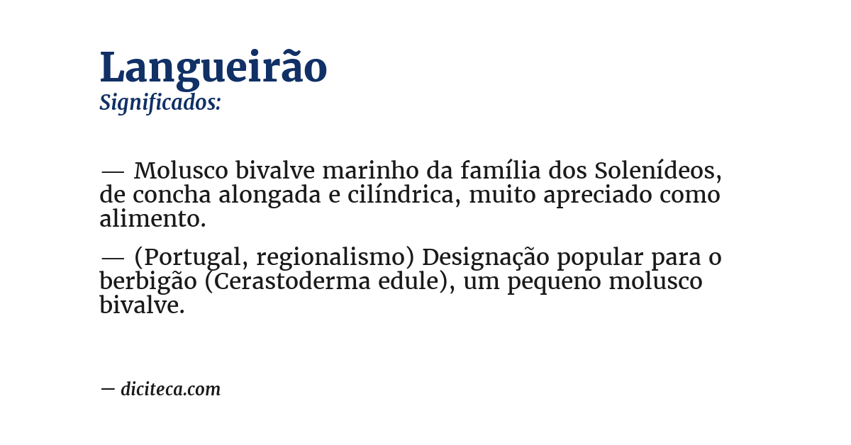 Significado de langueirão