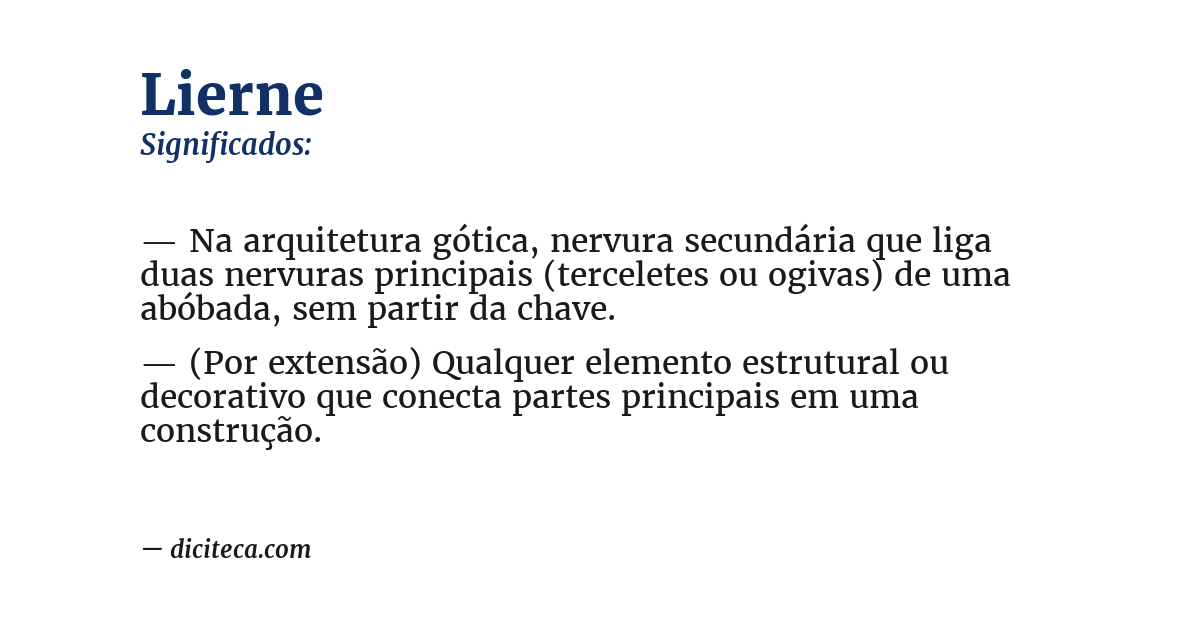 Significado de lierne