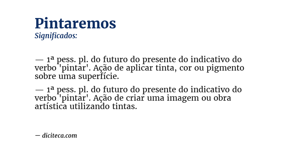 Significado de pintaremos