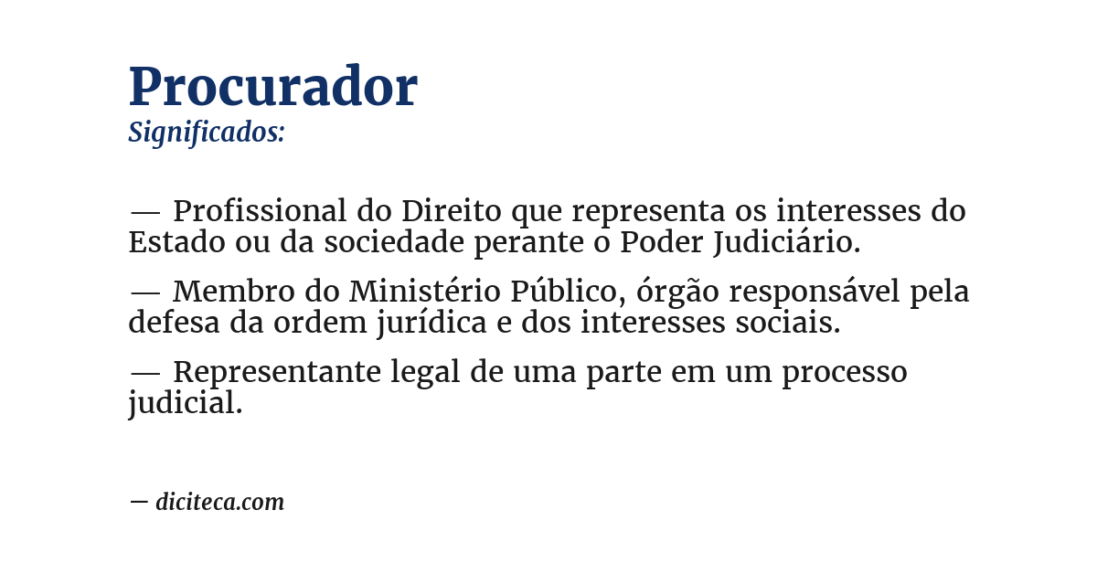 Significado de procurador