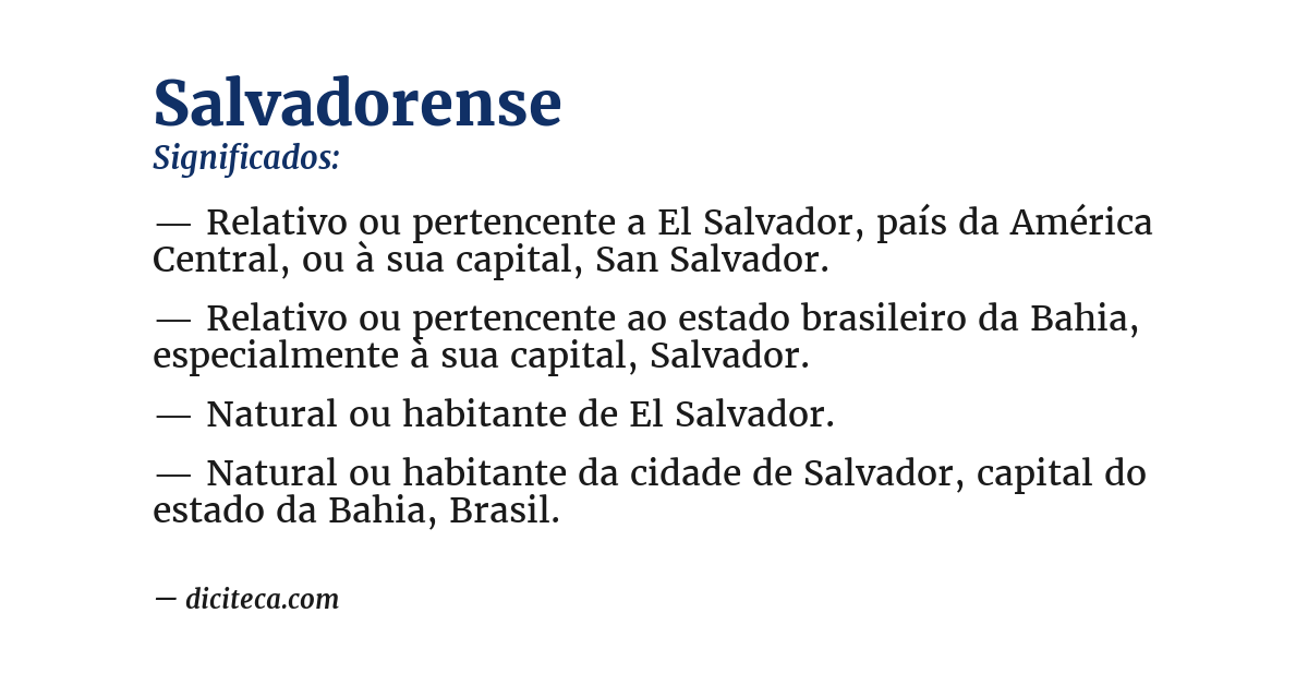 Significado de salvadorense