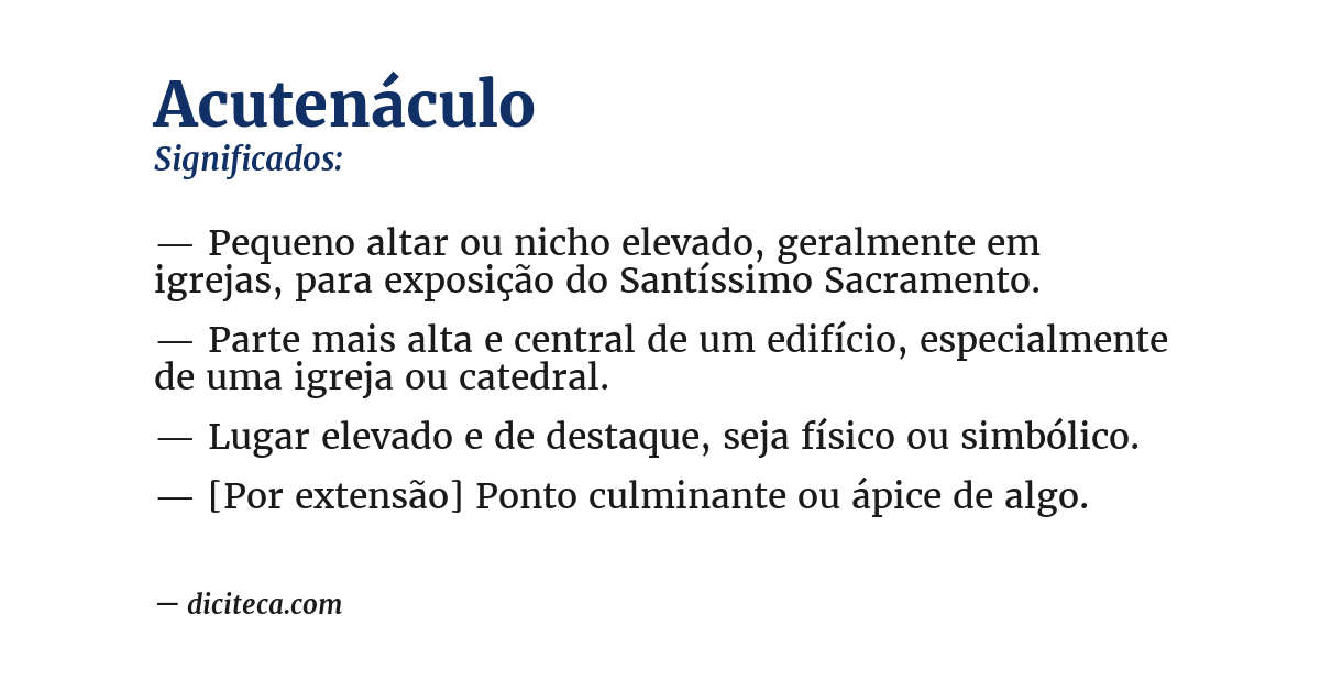 Significado de acutenáculo