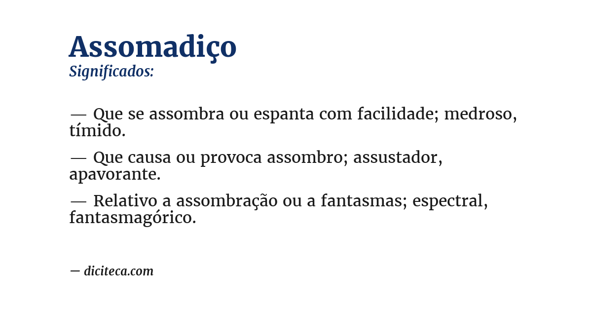 Significado de assomadiço
