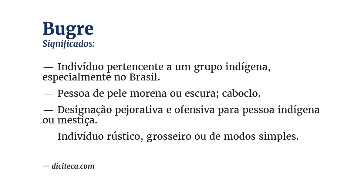 Significado de bugre