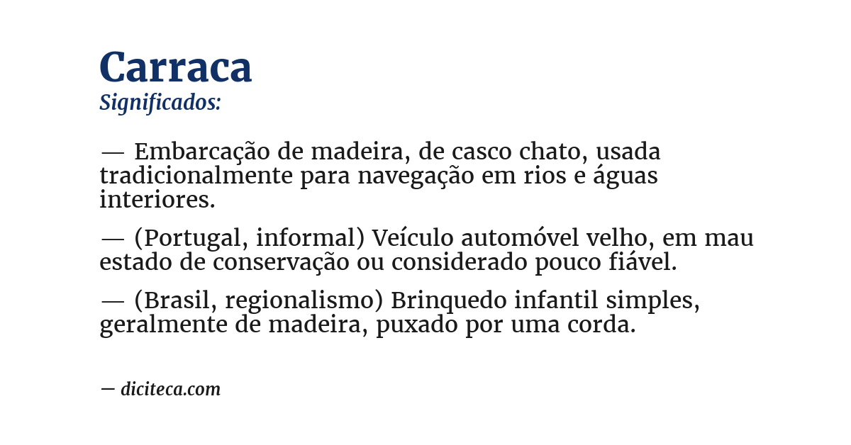 Significado de carraca