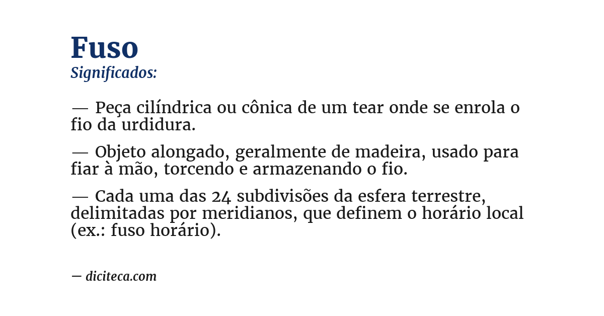 Significado de fuso