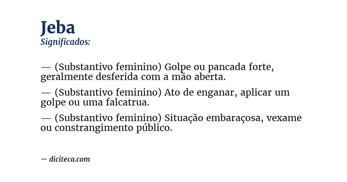Significado de jeba