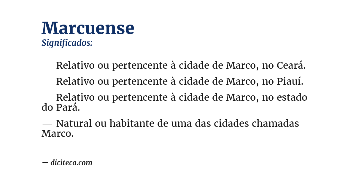 Significado de marcuense
