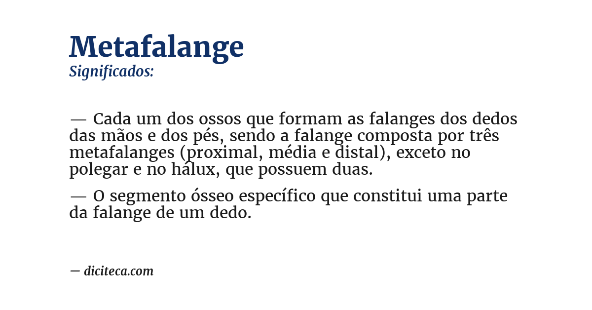 Significado de metafalange