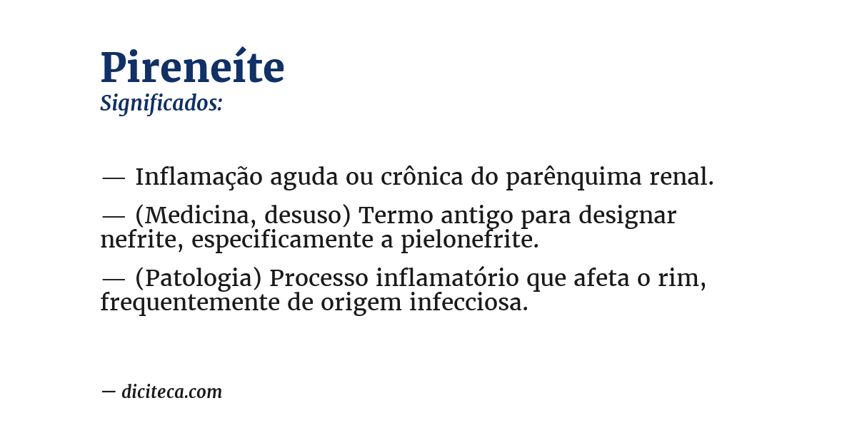 Significado de pireneíte