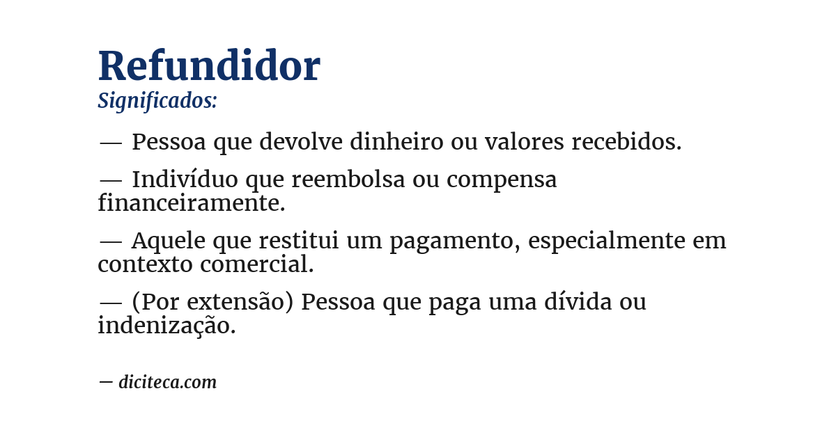 Significado de refundidor