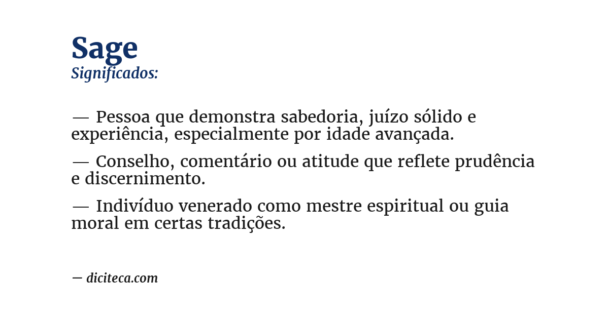 Significado de sage
