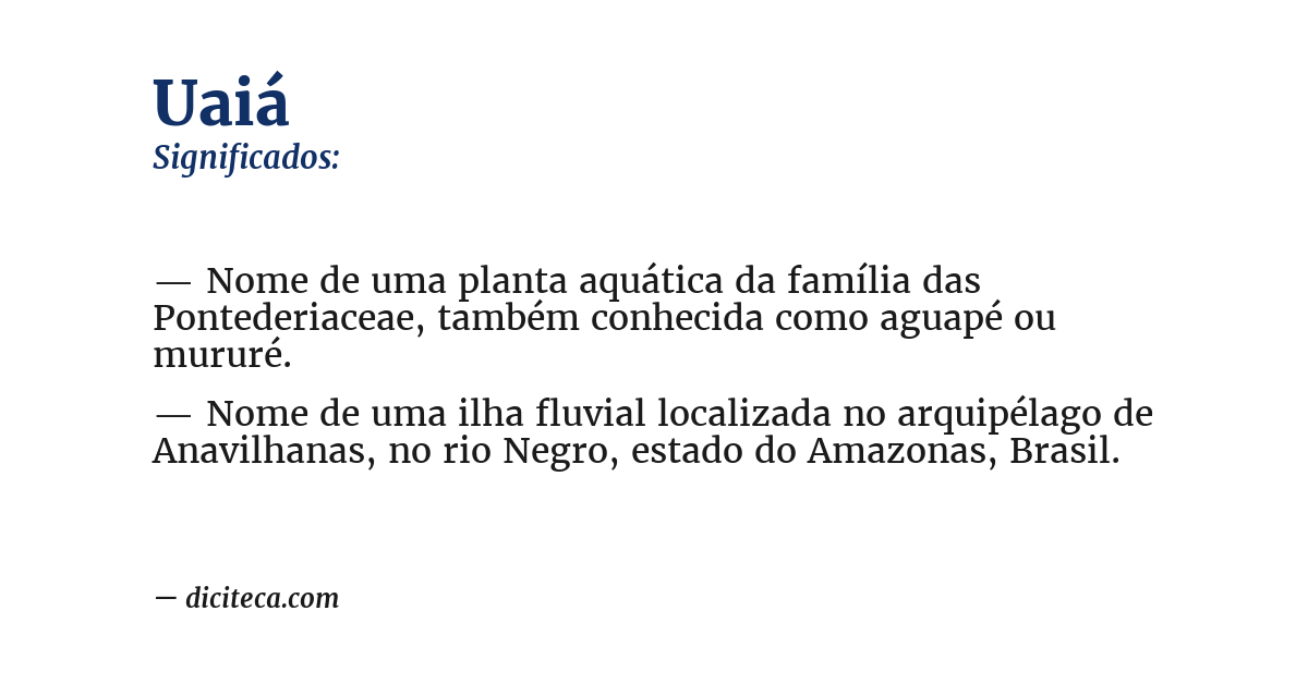 Significado de uaiá