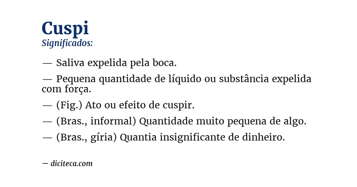 Significado de cuspi