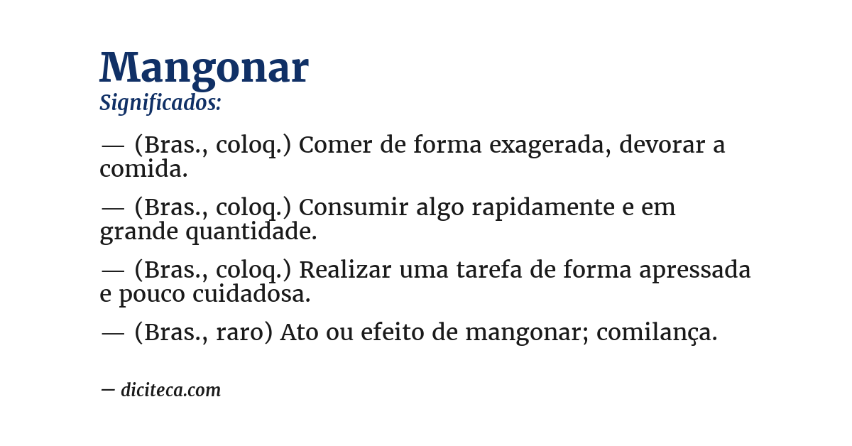 Significado de mangonar