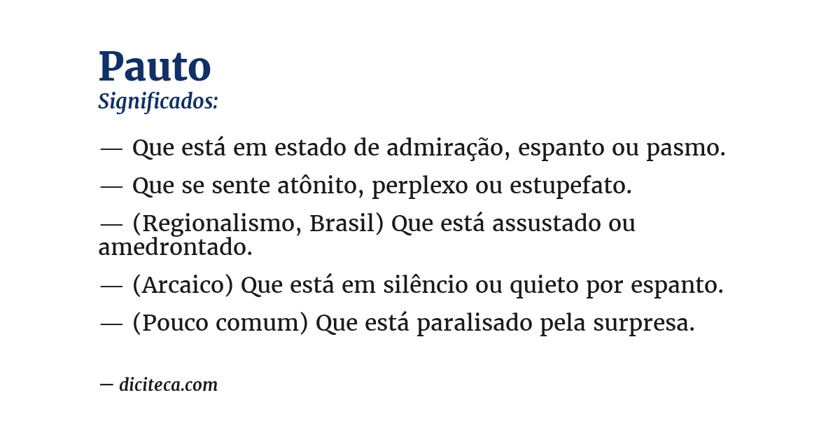 Significado de pauto