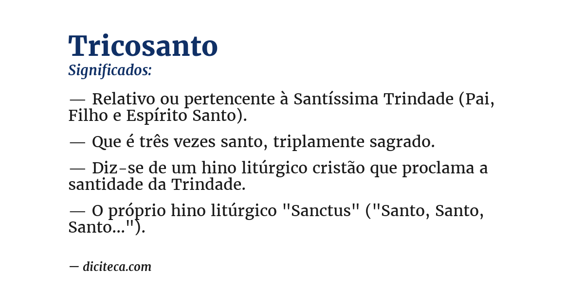 Significado de tricosanto