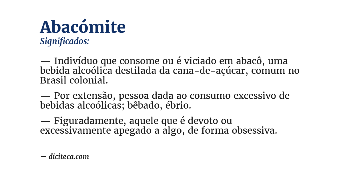 Significado de abacómite