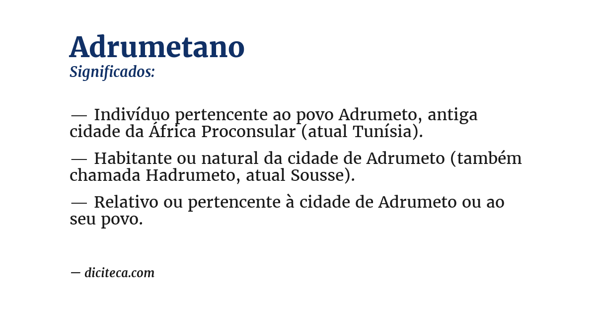 Significado de adrumetano