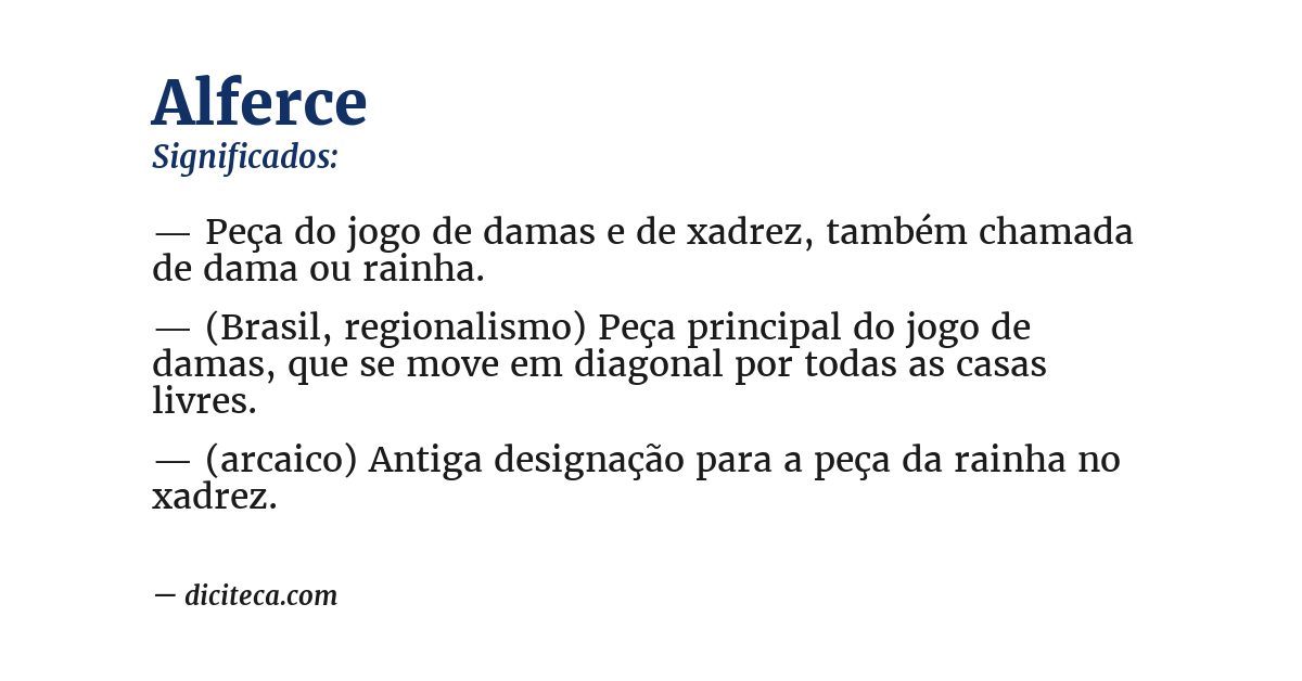 Significado de alferce