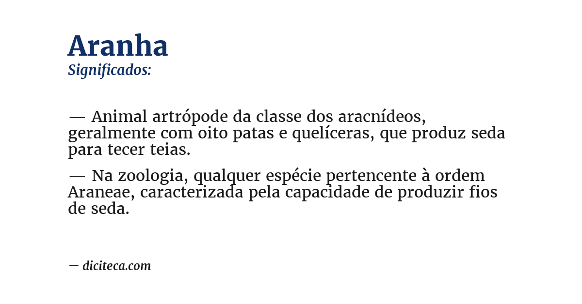 Significado de aranha