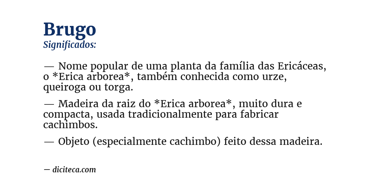 Significado de brugo