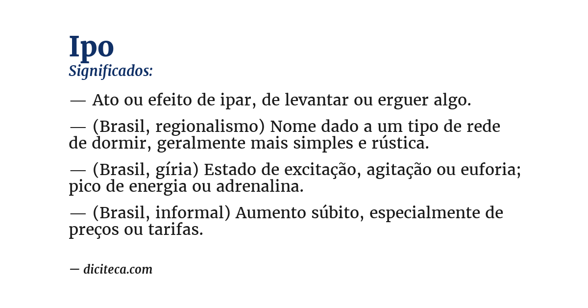 Significado de ipo