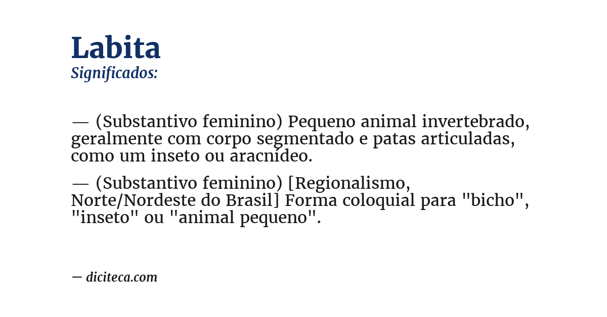Significado de labita