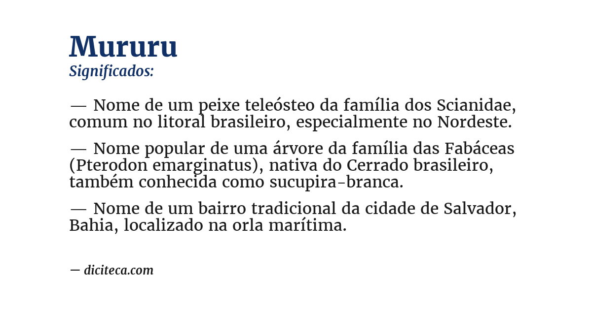 Significado de mururu