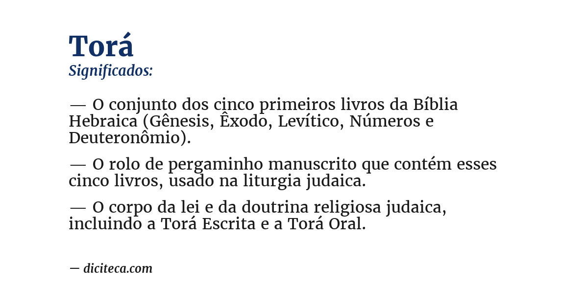 Significado de torá