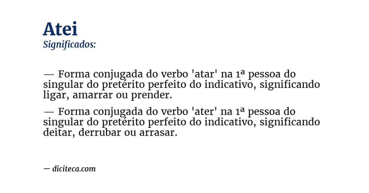 Significado de atei