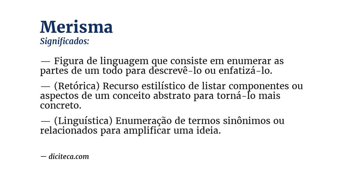 Significado de merisma