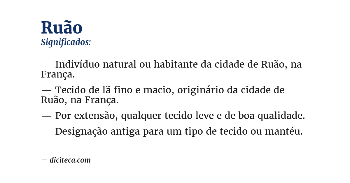 Significado de ruão