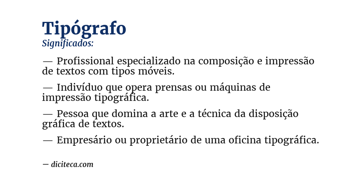 Significado de tipógrafo