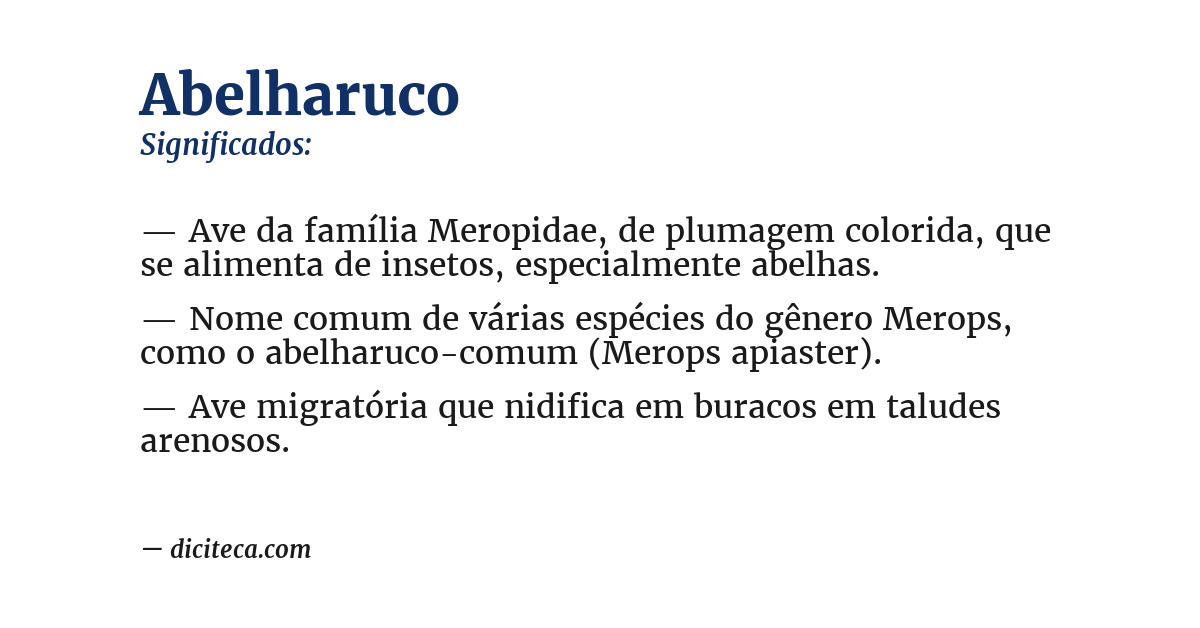 Significado de abelharuco