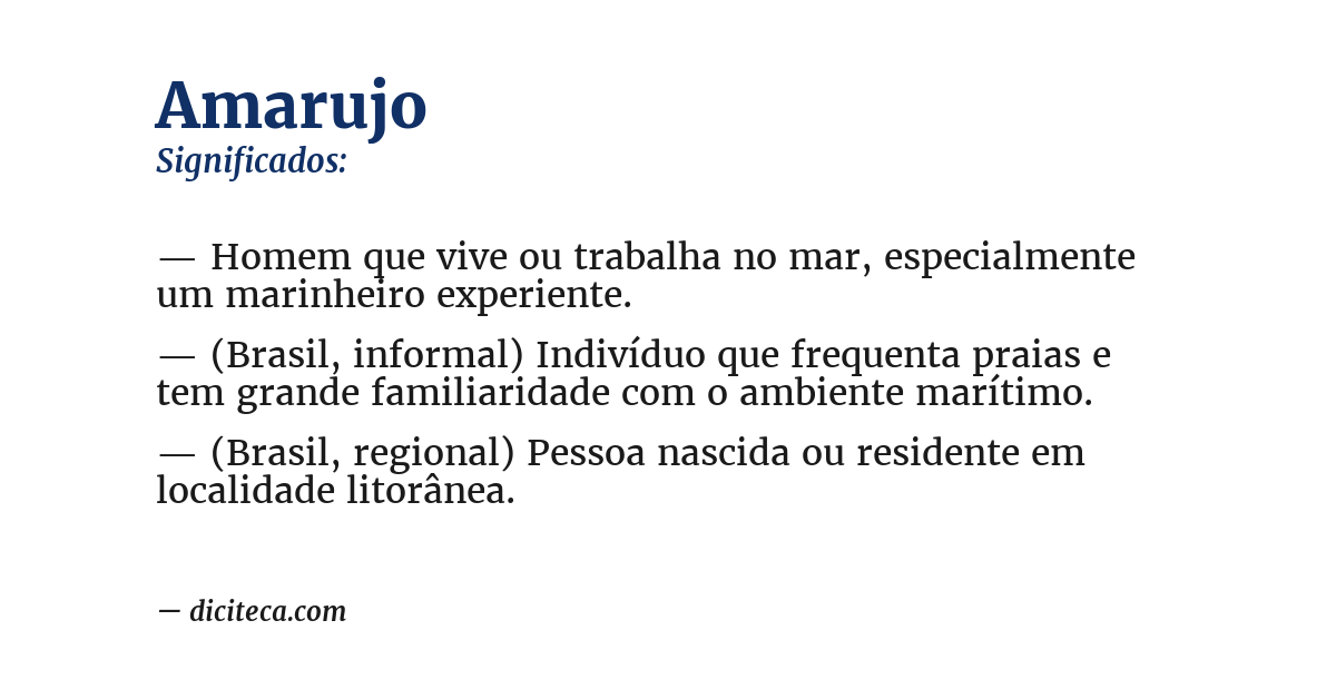 Significado de amarujo